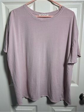 We The Free Dusty Rose T-Shirt, size Medium **SEE LAST TWO PICS, 2 TINY HOLES**